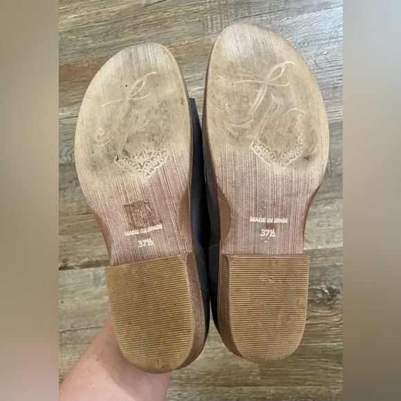 Free People Sandals Shoes Women’s US 7 Mont Blanc Leather Gray Brown Boho - Picture 9 of 15